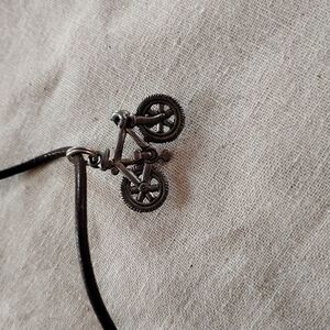 Vintage Silver Bike Pendant Necklace - Women Jewelry Necklaces - Silver